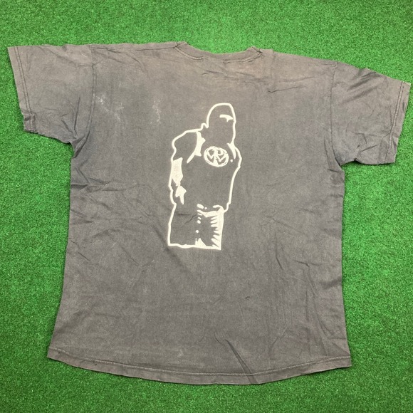 Vintage Screen Stars Shirt Mens XL Black 2001 Pennywise Punk Band F*ck Authority - Picture 8 of 16
